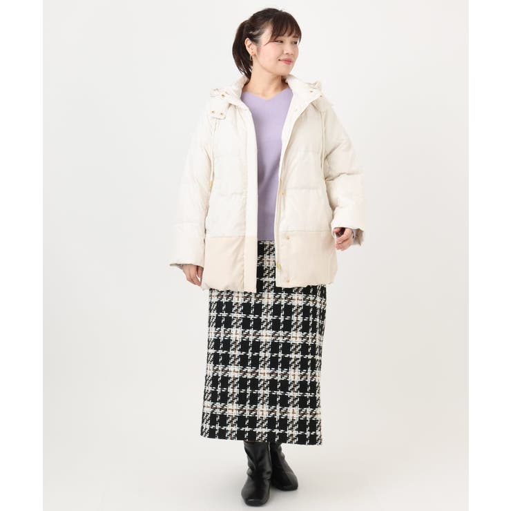 【大きいサイズ】異素材ショートダウンジャケット | eur3 | 詳細画像11 