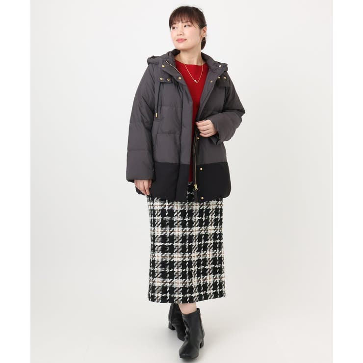 【大きいサイズ】異素材ショートダウンジャケット | eur3 | 詳細画像17 