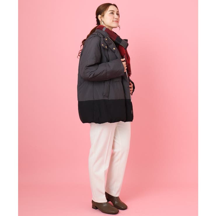 【大きいサイズ】異素材ショートダウンジャケット | eur3 | 詳細画像19 