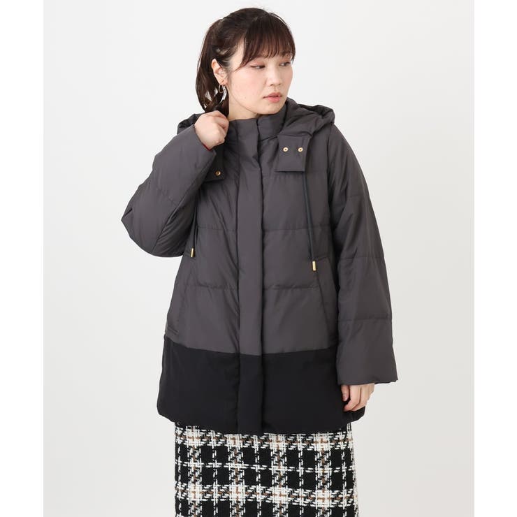 【大きいサイズ】異素材ショートダウンジャケット | eur3 | 詳細画像21 