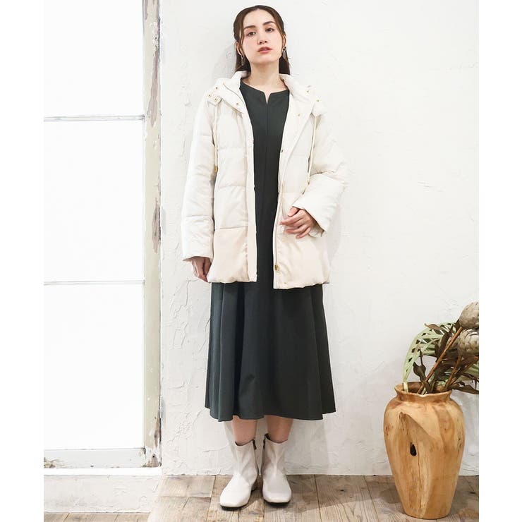 【大きいサイズ】異素材ショートダウンジャケット | eur3 | 詳細画像4 