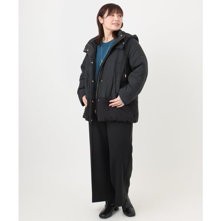 【大きいサイズ】異素材ショートダウンジャケット | eur3 | 詳細画像40 