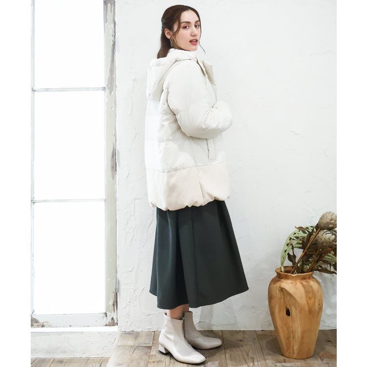 【大きいサイズ】異素材ショートダウンジャケット | eur3 | 詳細画像5 