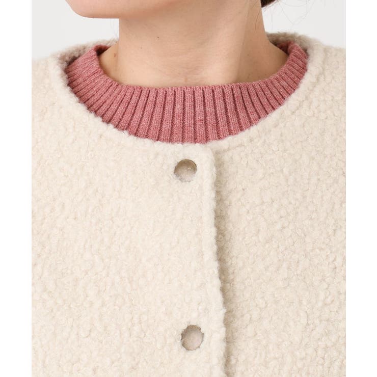 【大きいサイズ】ブークレノーカラージャケット | eur3 | 詳細画像11