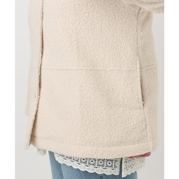 【大きいサイズ】ブークレノーカラージャケット | eur3 | 詳細画像14