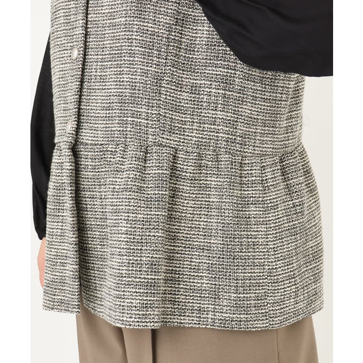 【大きいサイズ】ツイードペプラムジレ | eur3 | 詳細画像27 