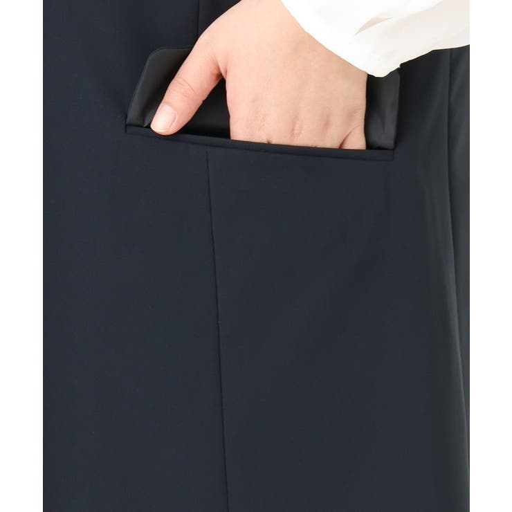 【大きいサイズ/セットアップ対応】WクロスストレッチVネックジレ | eur3 | 詳細画像8 