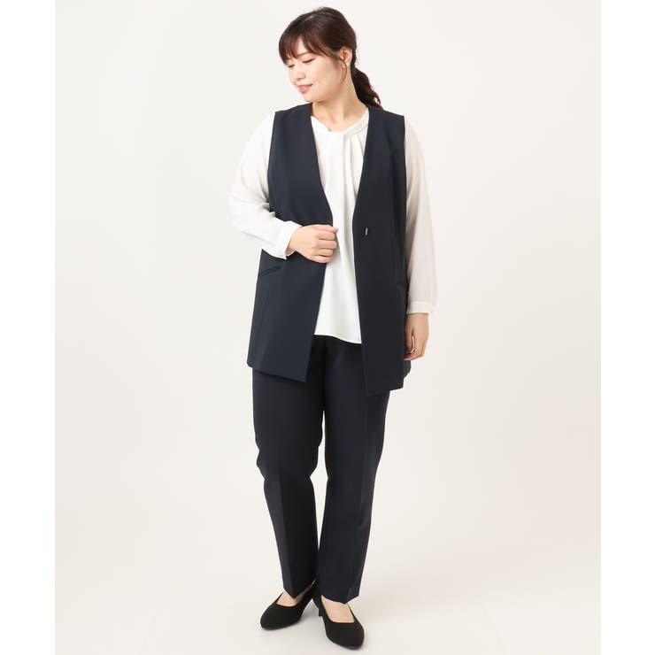 【大きいサイズ】WクロスVネックジレ | eur3 | 詳細画像17 