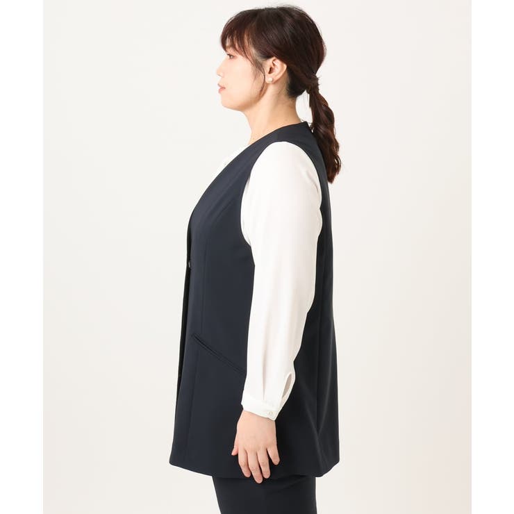 【大きいサイズ】WクロスVネックジレ | eur3 | 詳細画像7 