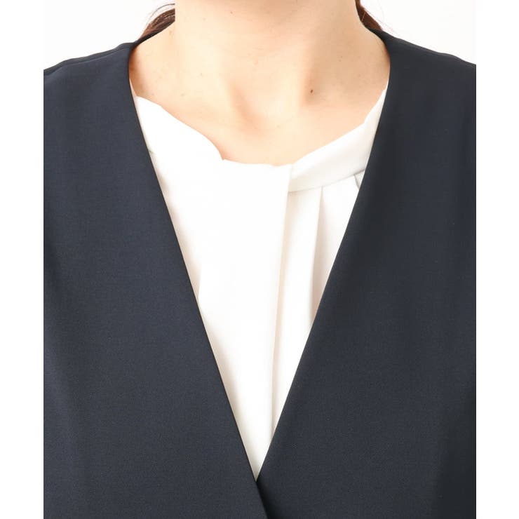 【大きいサイズ】WクロスVネックジレ | eur3 | 詳細画像9 