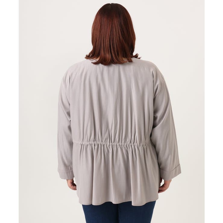 【大きいサイズ】シア―ギャザーブルゾン | eur3 | 詳細画像11 