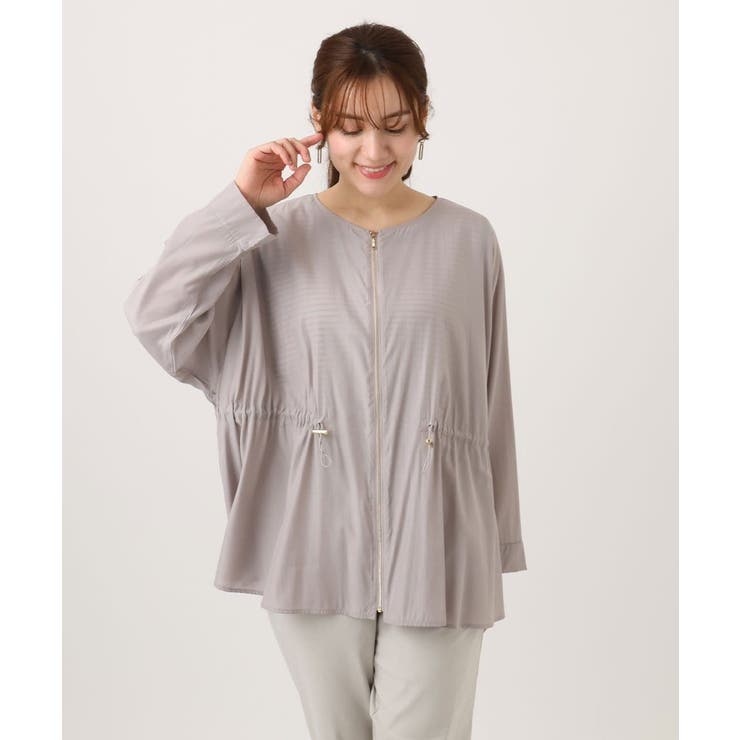 【大きいサイズ】シア―ギャザーブルゾン | eur3 | 詳細画像9 