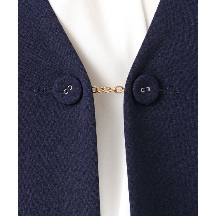 【大きいサイズ 2wayボタン セットアップ対応】カットジョーゼットVネックジャ… | eur3 | 詳細画像13 