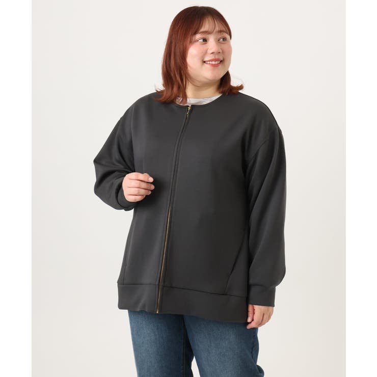 【大きいサイズ】ジップアップブルゾン | eur3 | 詳細画像12 