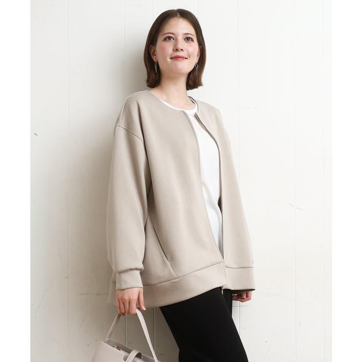 【大きいサイズ】ジップアップブルゾン | eur3 | 詳細画像2 