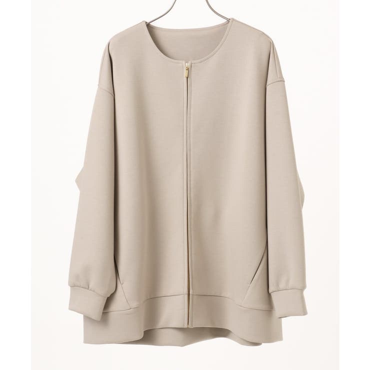 【大きいサイズ】ジップアップブルゾン | eur3 | 詳細画像6 