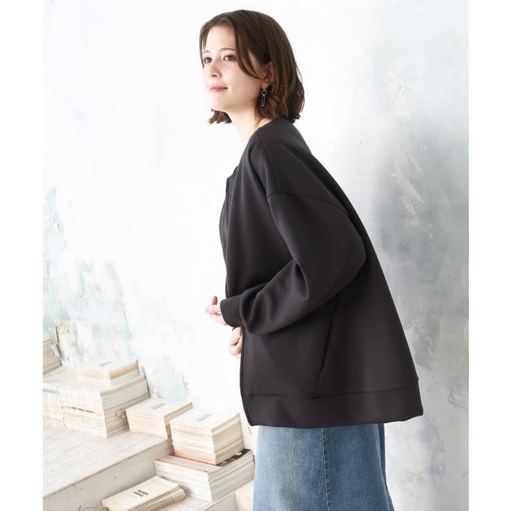 【大きいサイズ】ジップアップブルゾン | eur3 | 詳細画像7 