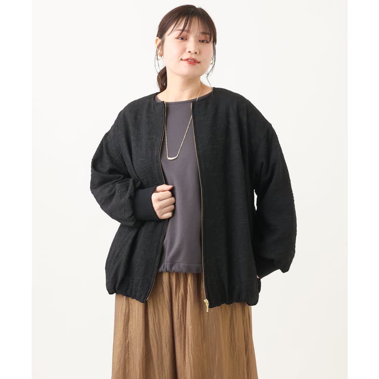 【大きいサイズ】フクレジャカードジャケット | eur3 | 詳細画像26 