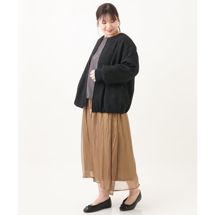 【大きいサイズ】フクレジャカードジャケット | eur3 | 詳細画像29 