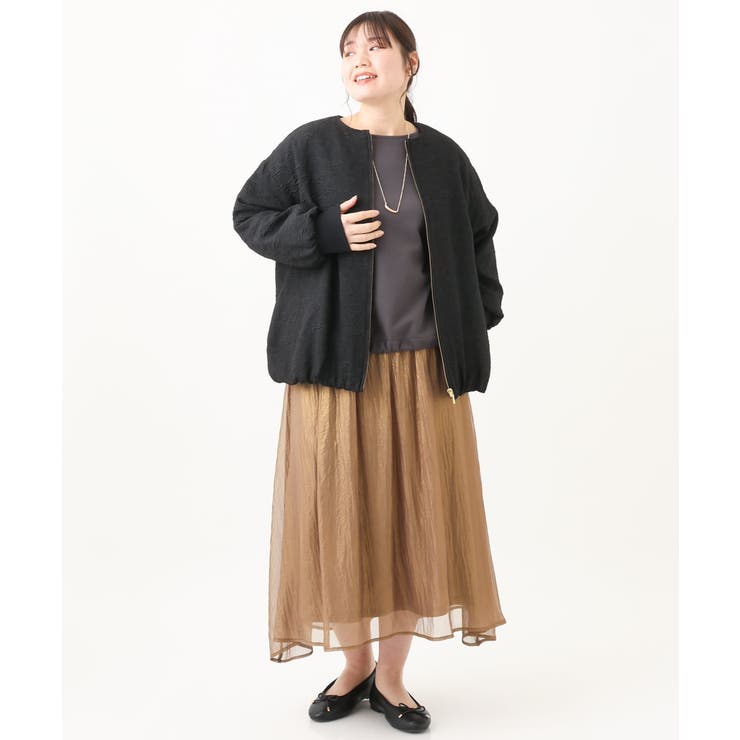 【大きいサイズ】フクレジャカードジャケット | eur3 | 詳細画像30 