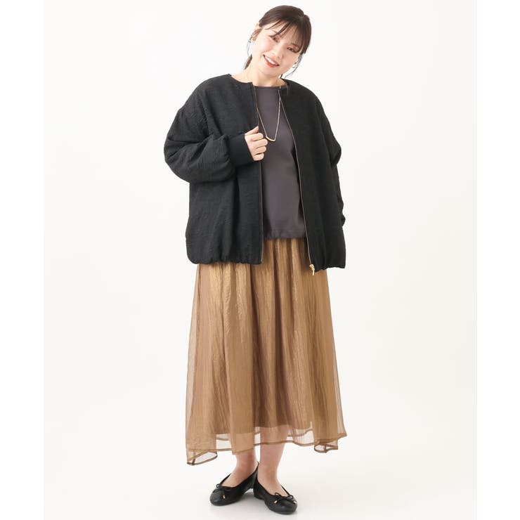 【大きいサイズ】フクレジャカードジャケット | eur3 | 詳細画像31 