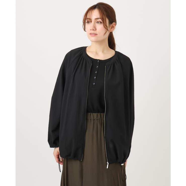 ブラック | 【大きいサイズ】ポコポコブルゾン | eur3