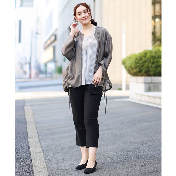 【大きいサイズ/2WAY】シアーライトブルゾン | eur3 | 詳細画像4 