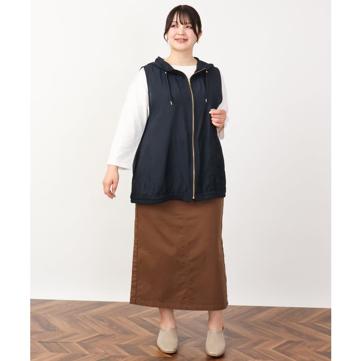 【大きいサイズ】シアーノースリーブフーディー | eur3 | 詳細画像18 