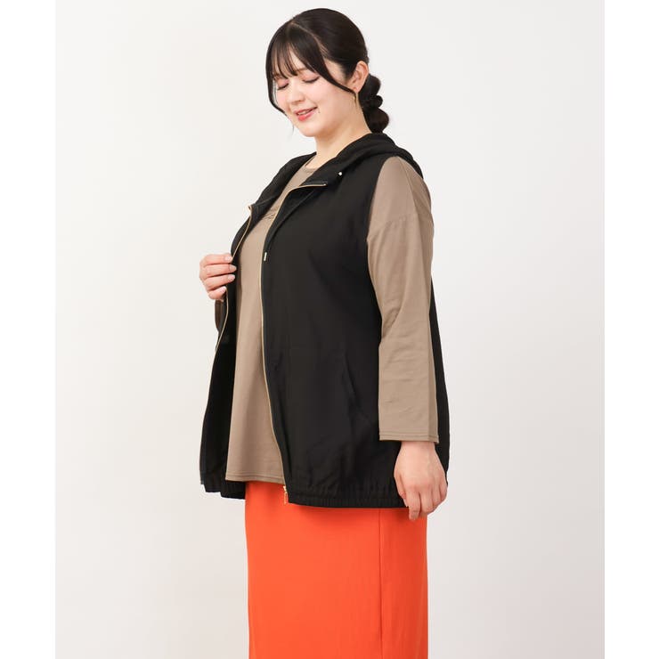 【大きいサイズ】シアーノースリーブフーディー | eur3 | 詳細画像20 