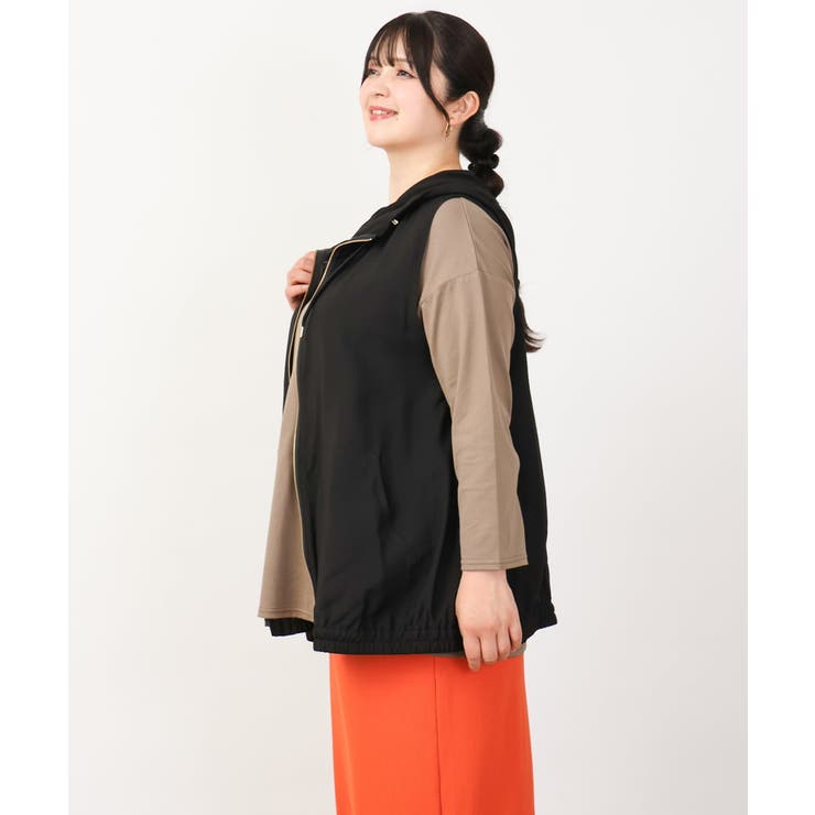 【大きいサイズ】シアーノースリーブフーディー | eur3 | 詳細画像21 