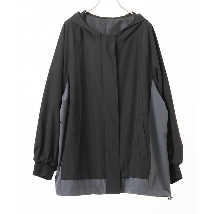 【大きいサイズ】バイカラーフーディーブルゾン | eur3 | 詳細画像37 