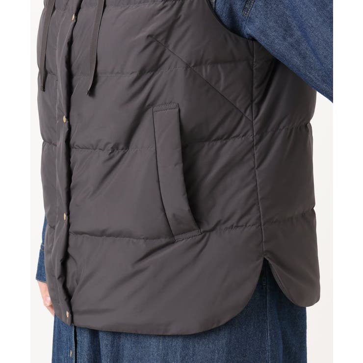 【大きいサイズ】フーディー風ダウンベスト | eur3 | 詳細画像25 