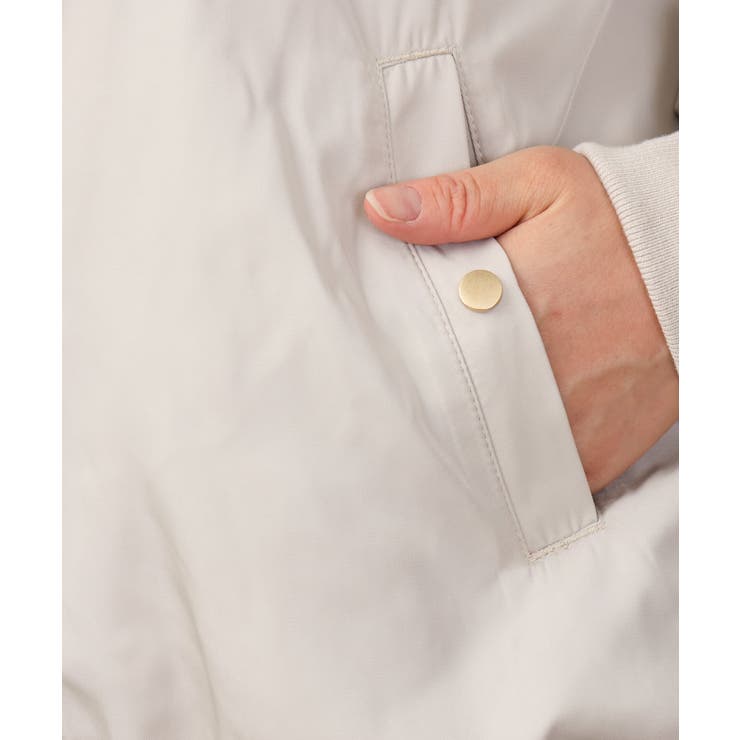 【大きいサイズ】ノーカラーギャザーブルゾン | eur3 | 詳細画像16 