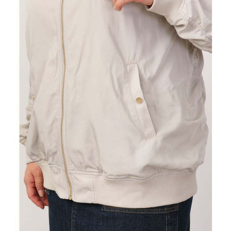 【大きいサイズ】ノーカラーギャザーブルゾン | eur3 | 詳細画像17 