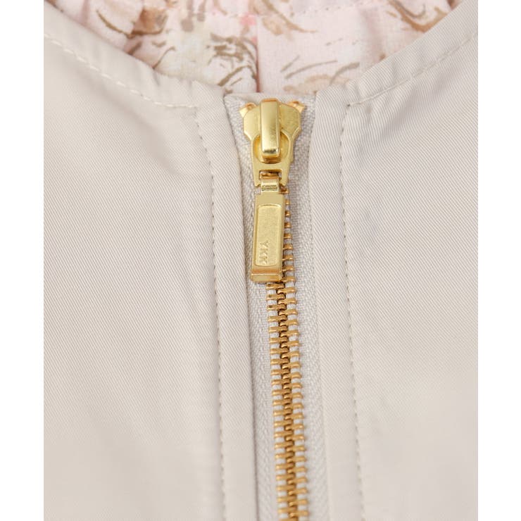 大きいサイズ】ノーカラーギャザーブルゾン[品番：ITKW0018915]｜eur3