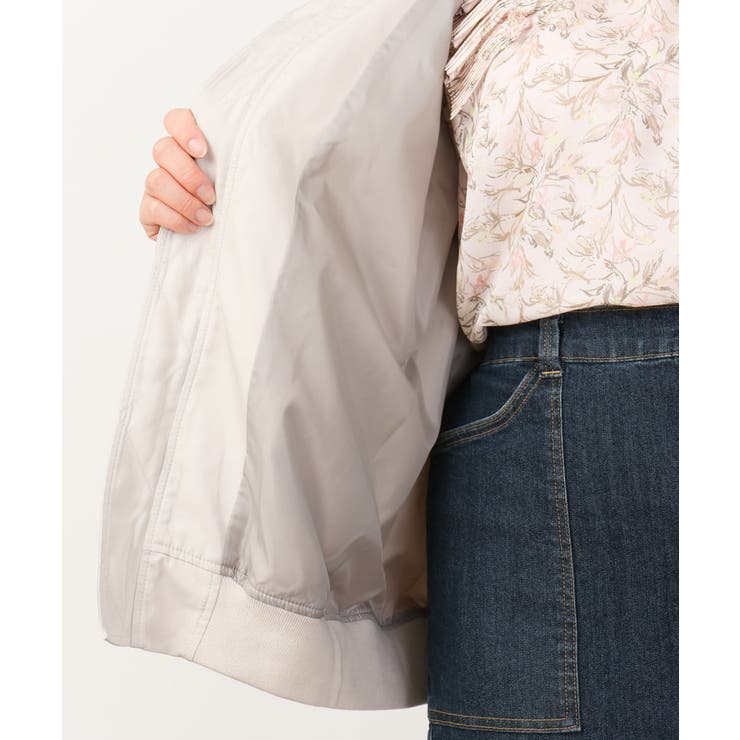 【大きいサイズ】ノーカラーギャザーブルゾン | eur3 | 詳細画像21 