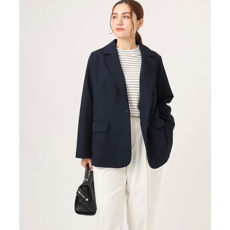 ネイビー(57) | 【大きいサイズ】テーラードジャケット | eur3