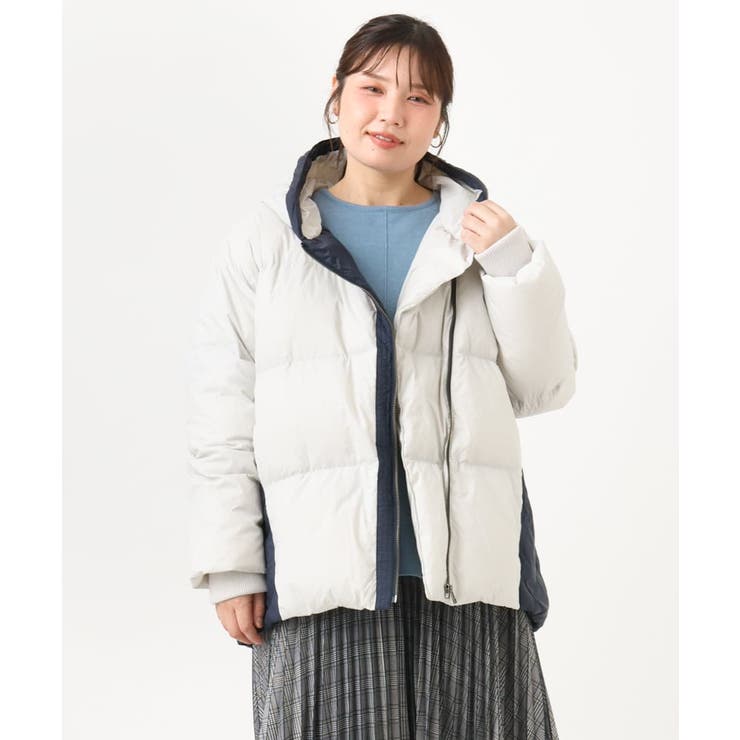 【大きいサイズ】エアリーナイロンショートダウンコート | eur3 | 詳細画像2 