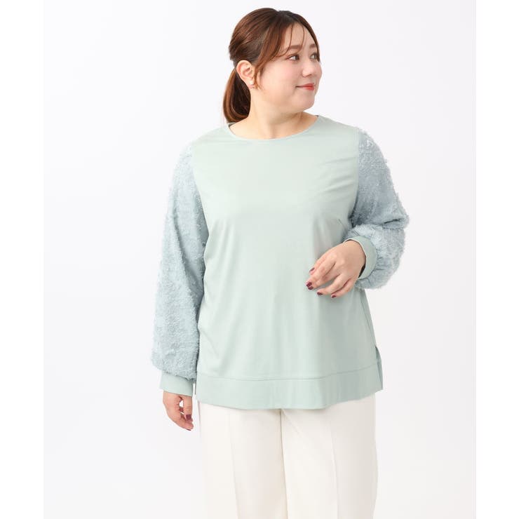 【大きいサイズ】コンビデザイントップス | eur3 | 詳細画像3 