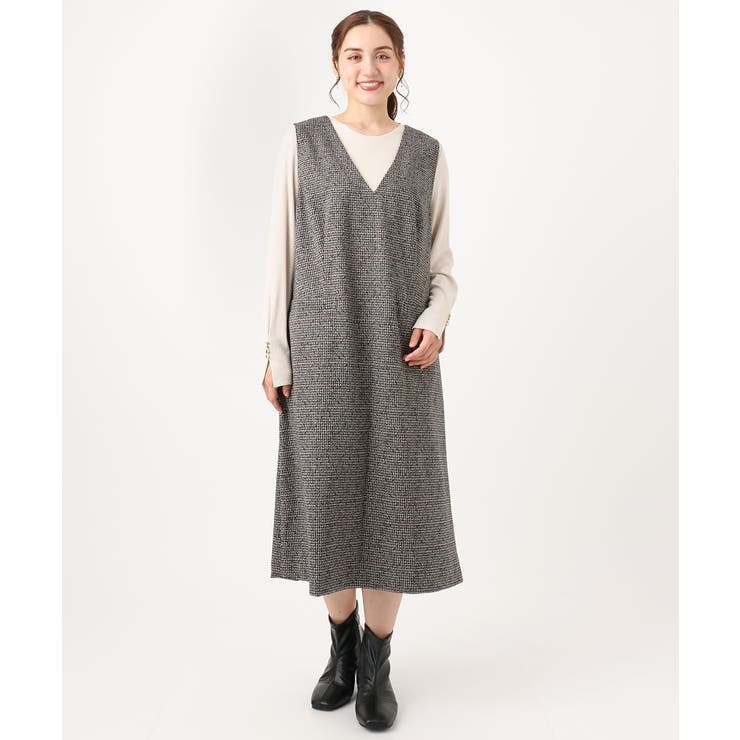 【大きいサイズ】リブジャージー袖ボタンカットソー | eur3 | 詳細画像24 