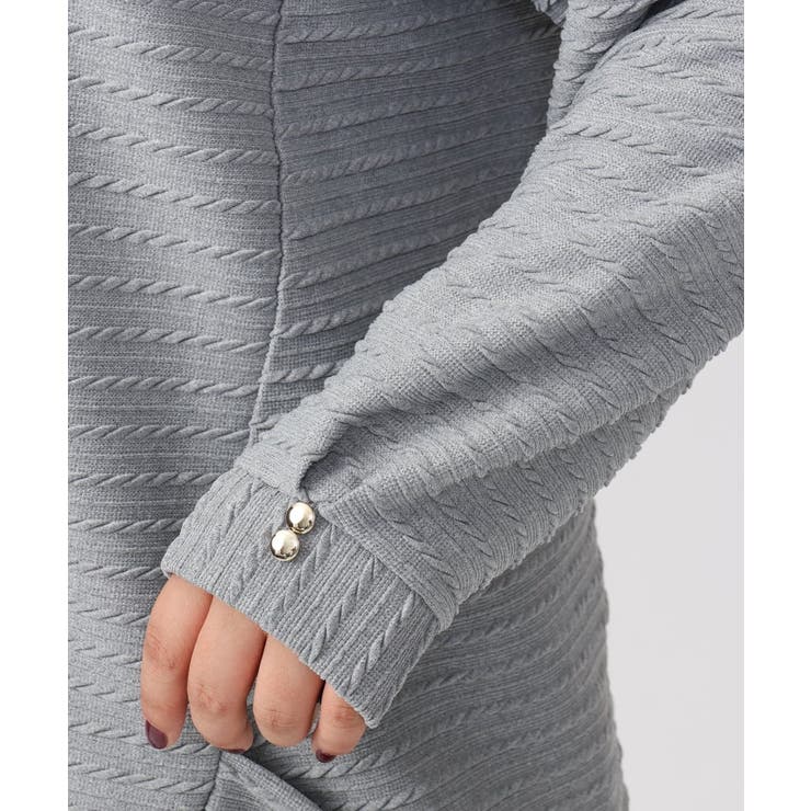 【大きいサイズ】ケーブルジャカードカットソー | eur3 | 詳細画像10 