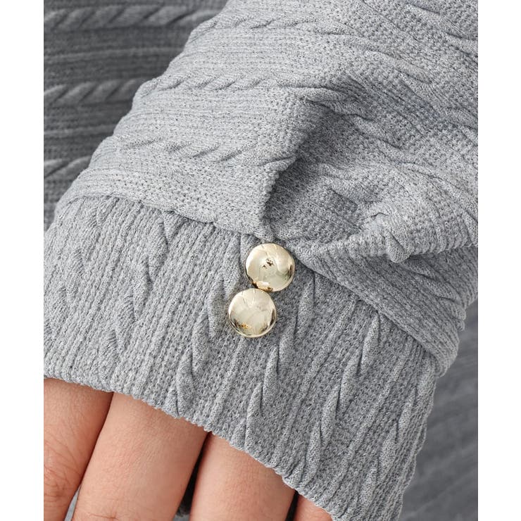 【大きいサイズ】ケーブルジャカードカットソー | eur3 | 詳細画像14 