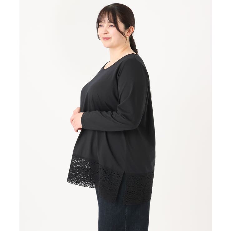 【大きいサイズ】裾レースプルオーバー | eur3 | 詳細画像17 