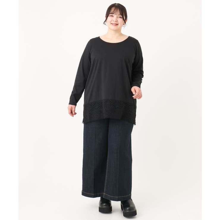 【大きいサイズ】裾レースプルオーバー | eur3 | 詳細画像18 