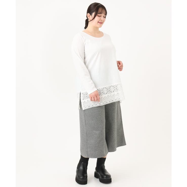 【大きいサイズ】裾レースプルオーバー | eur3 | 詳細画像5 