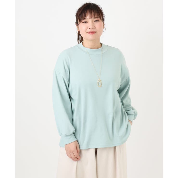 【大きいサイズ】なめらかフリースプチハイネック | eur3 | 詳細画像3 