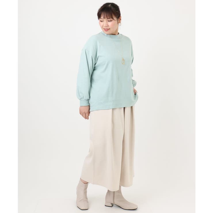 【大きいサイズ】なめらかフリースプチハイネック | eur3 | 詳細画像5 