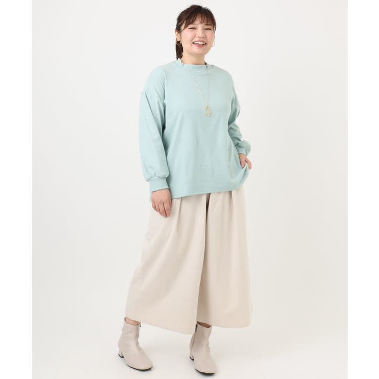 【大きいサイズ】なめらかフリースプチハイネック | eur3 | 詳細画像6 