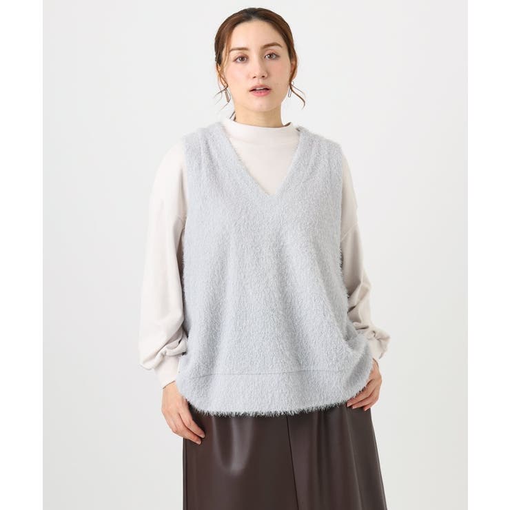 【大きいサイズ】なめらかフリースプチハイネック | eur3 | 詳細画像9 