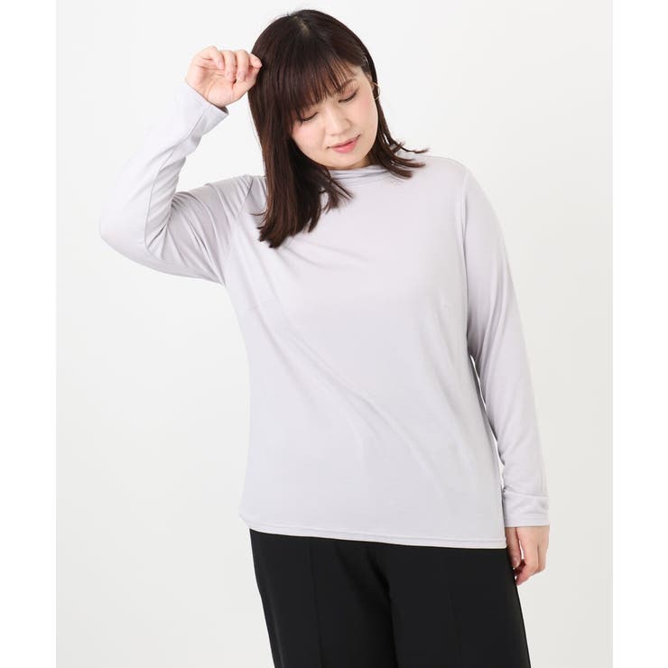 【大きいサイズ】ハイネック長袖カットソー | eur3 | 詳細画像12 